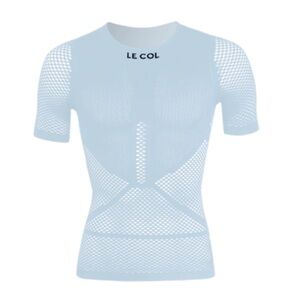 LE COL Unisex Pro Mesh Short Sleeve Base Layer S/M - Sky Blue